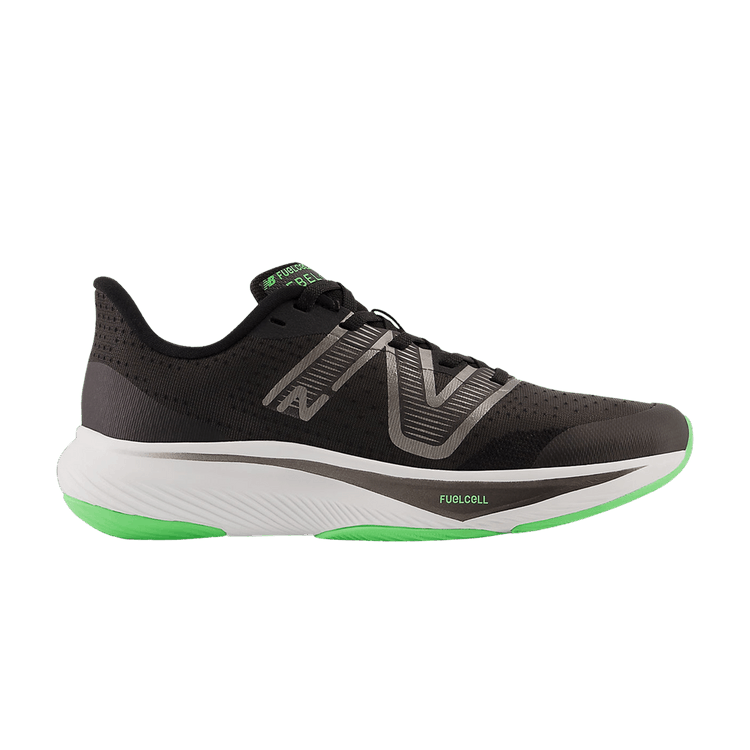 New Balance FuelCell Rebel v3 Big Kid 'Black Vibrant Spring' — Black/Vibrant Spring