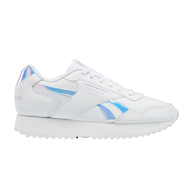 Reebok Wmns Glide Ripple Double 'White Iridescent' — Cloud White/Purple Oasis/Cloud White