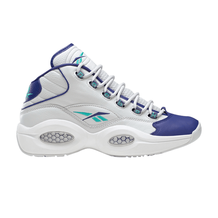 Reebok Question Mid 'Hornets' — Cold Grey/Bold Purple/Classic Teal