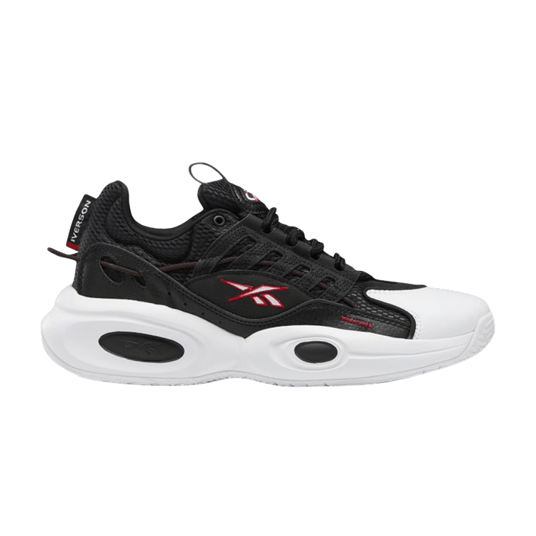 Reebok Solution Mid 'Black White' — Core Black/Footwear White/Vector Red