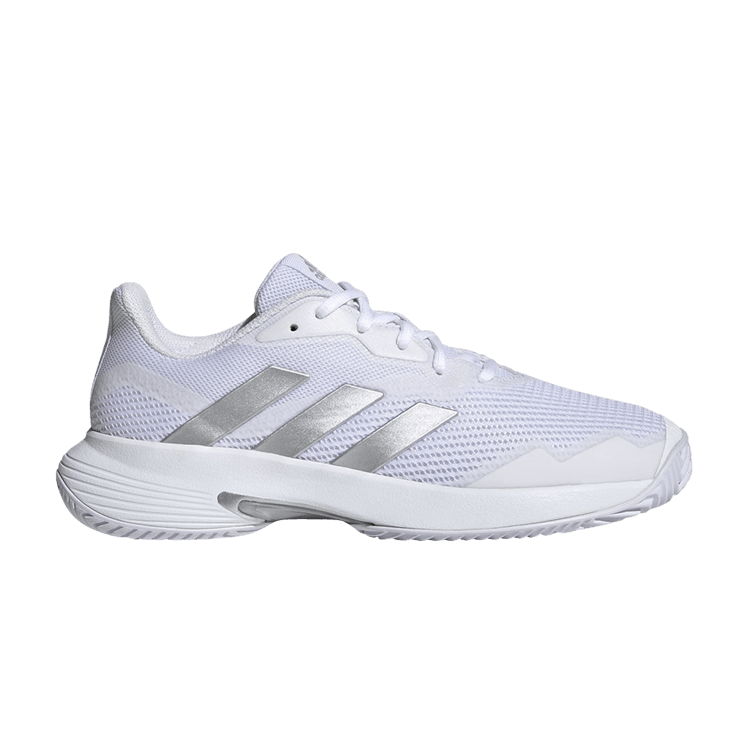 Adidas Wmns CourtJam Control 'White Silver Metallic' — Cloud White/Silver Metallic/Cloud White