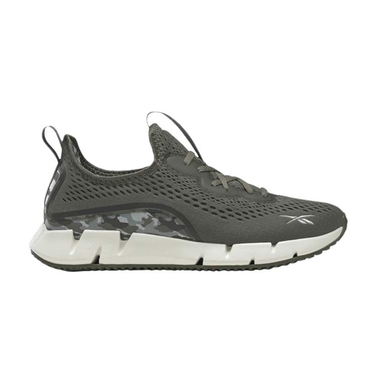 Reebok Wmns Zig Sky 'Camo' — Hunter Green/Chalk/Cold Grey 2