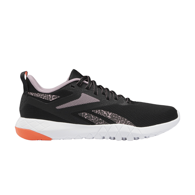 Reebok Wmns Flexagon Force 4 'Animal Print' — Core Black/Infused Lilac/Orange Flare