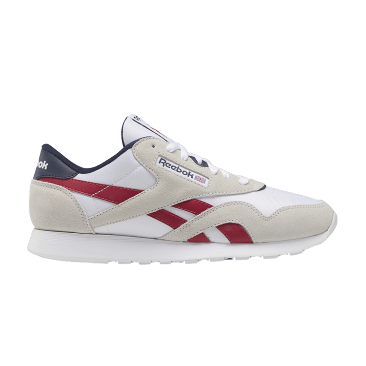 Reebok Classic Nylon 'White Flash Red' — Footwear White/Flash Red/Vector Navy