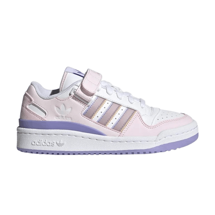 Adidas Forum Low J 'White Pulse Amber' — Cloud White/Pulse Amber/Semi Mint Rush