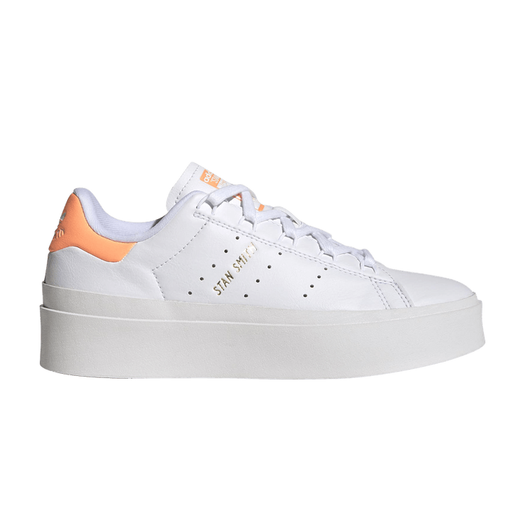 Adidas Wmns Stan Smith Bonega 'White Beam Orange' — Cloud White/Cloud White/Beam Orange