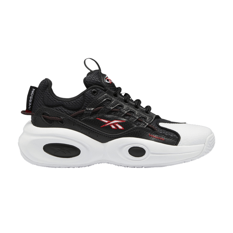 Reebok Solution Mid Big Kid 'Black Vector Red' — Core Black/Footwear White/Vector Red