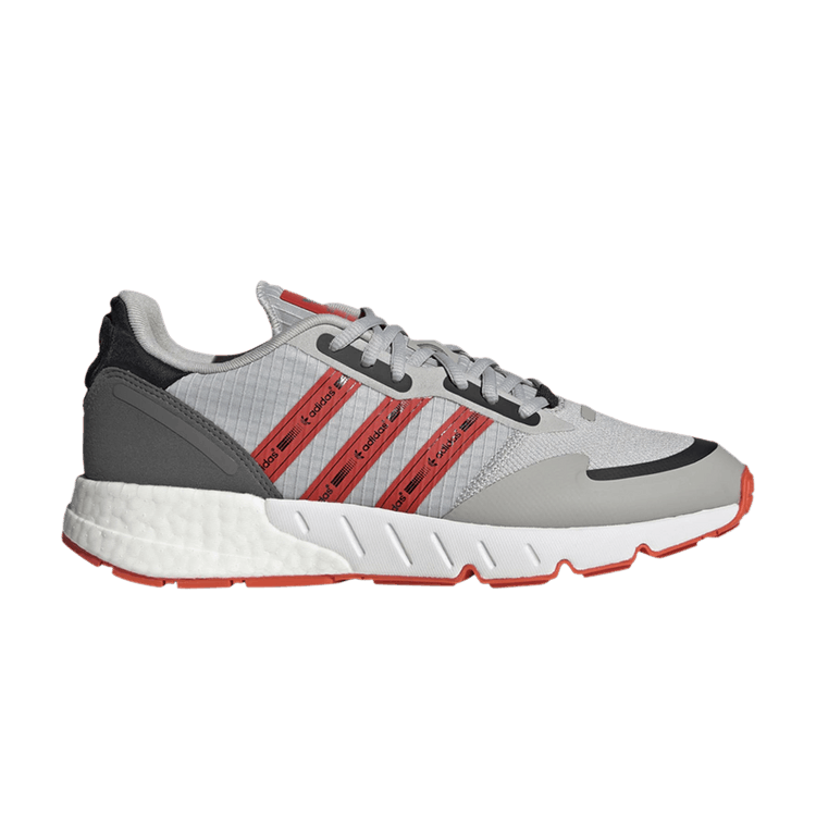 Adidas ZX 1K Boost 'Grey Semi Solar Red' — Grey Two/Semi Solar Red/Cloud White