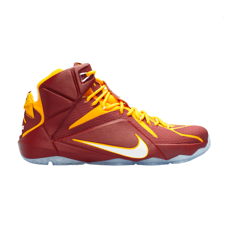 Nike LeBron 12 PE 'Christ the King' — Burgundy/Yellow