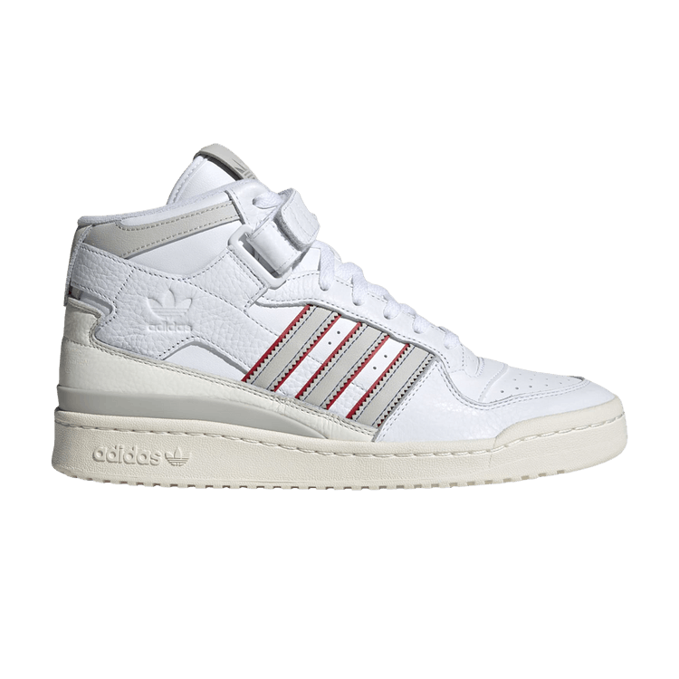 Adidas Forum Mid 'White Grey Red' — Cloud White/Grey One/Blue