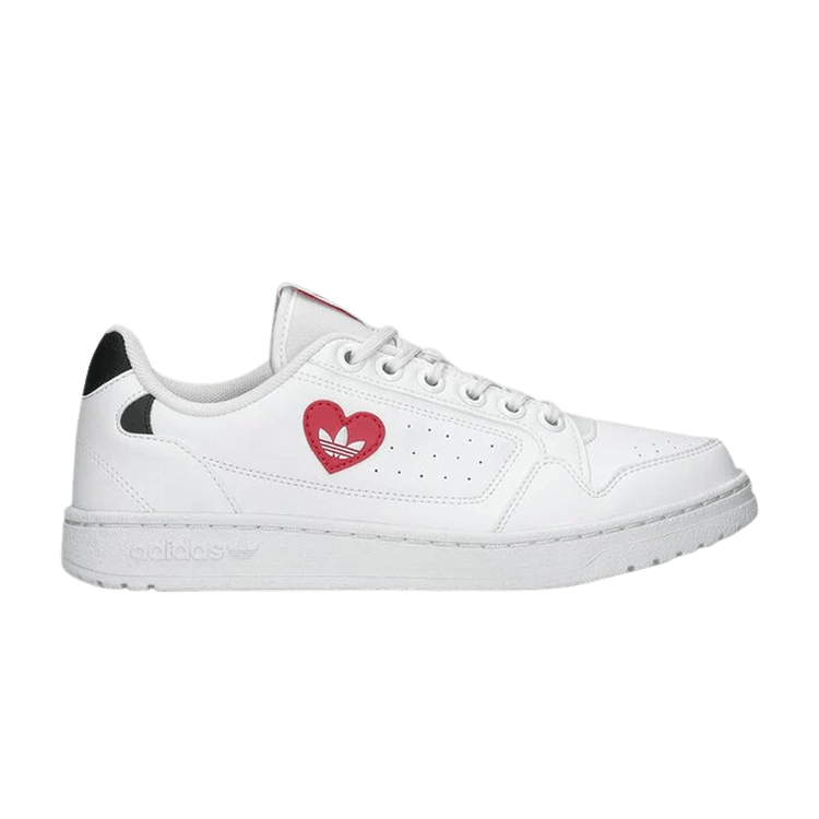 Adidas NY 90 'Heart Logo' — Cloud White/Scarlet/Core Black