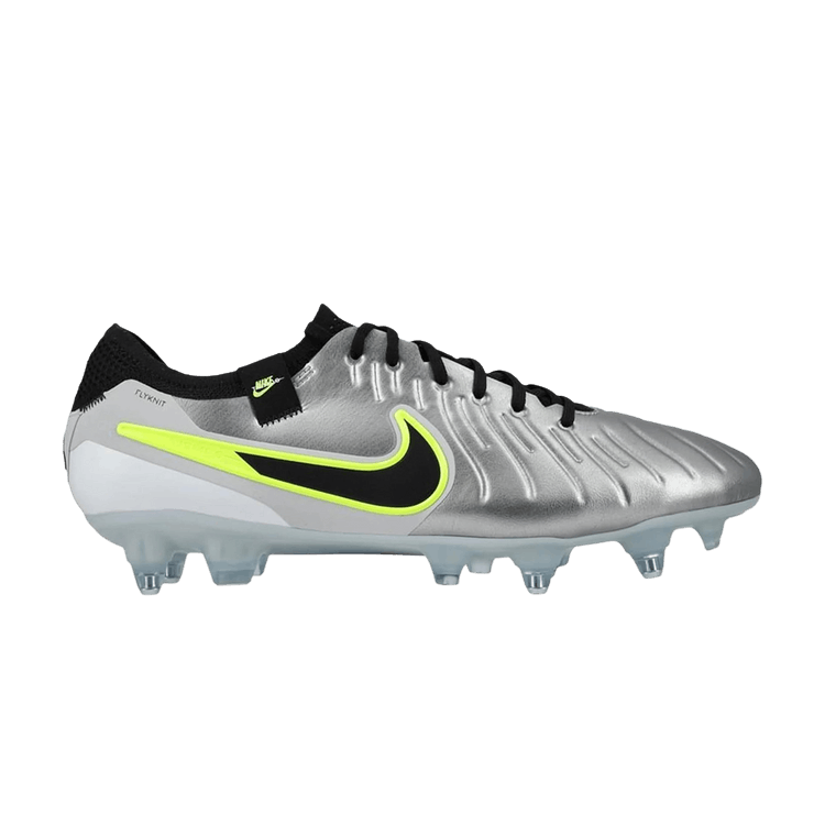 Nike Tiempo Legend 10 Elite SG Pro AC 'Mad Voltage Pack' — Metallic Silver/Black/Volt
