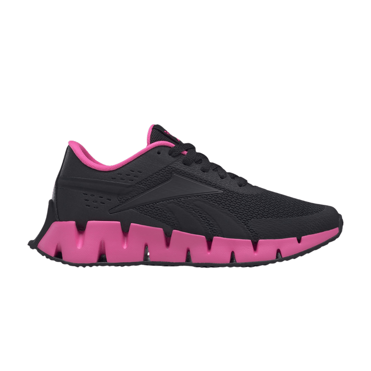 Reebok Zig Dynamica 2 Big Kid 'Black Atomic Pink' — Core Black/Atomic Pink/Core Black