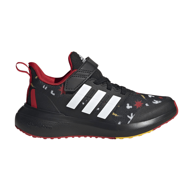 Disney x adidas FortaRun 2.0 J 'Disney Magic' — Core Black/Bold Gold/Better Scarlet