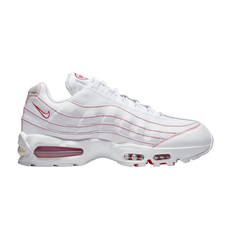 Nike Air Max 95 OG 'Candy Cane' — White/University Red/Wolf Grey/White
