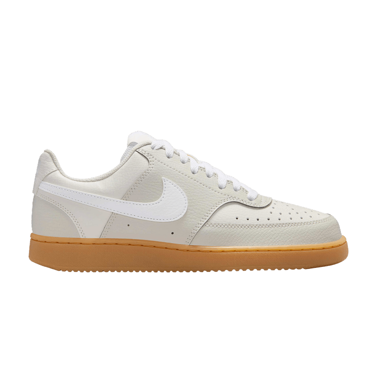 Nike Wmns Court Vision Low 'Light Bone Gum' — Light Bone/Phantom/Gum Yellow/White