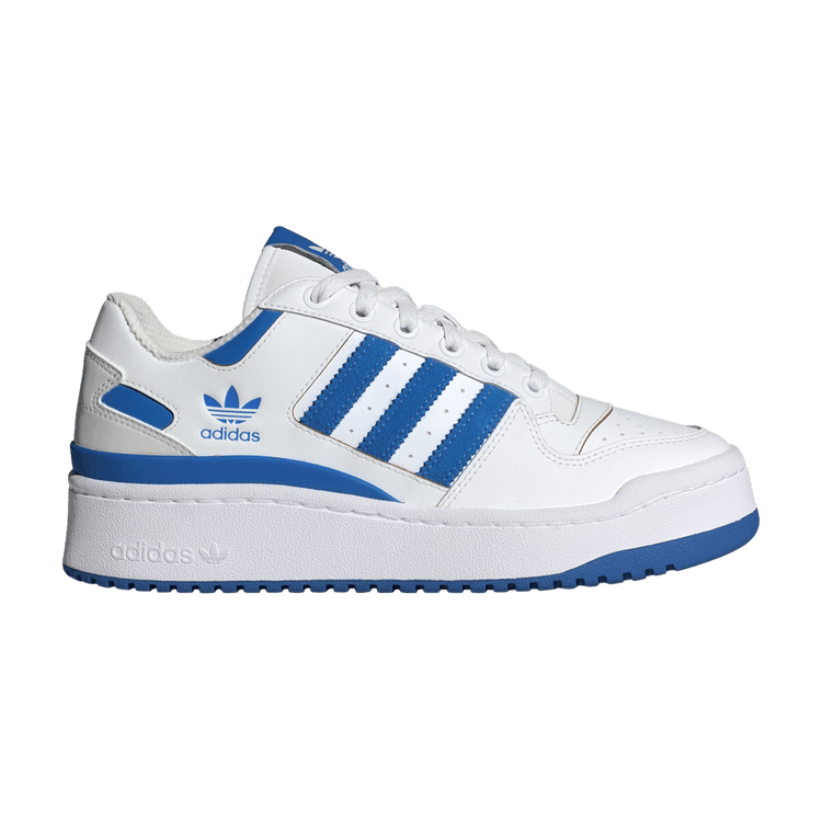 adidas Wmns Forum Bold Stripes 'White Blue Bird' — Cloud White/Blue Bird/Grey One
