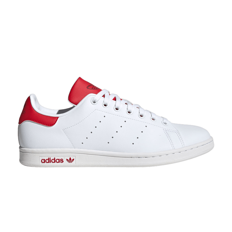 adidas Stan Smith 'White Scarlet' — Cloud White/Cloud White/Better Scarlet
