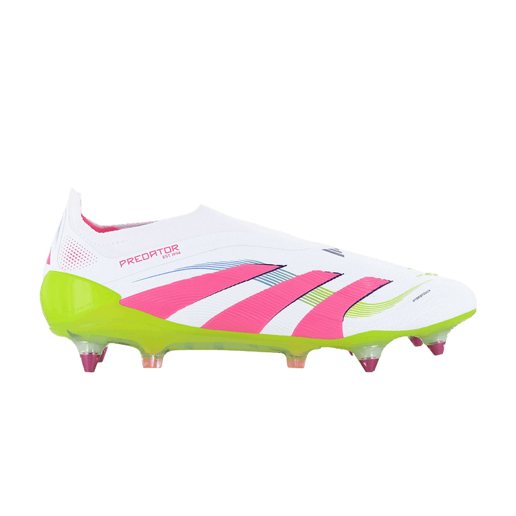 adidas Predator Elite LL SG Laceless 'White Pink' — White/Pink