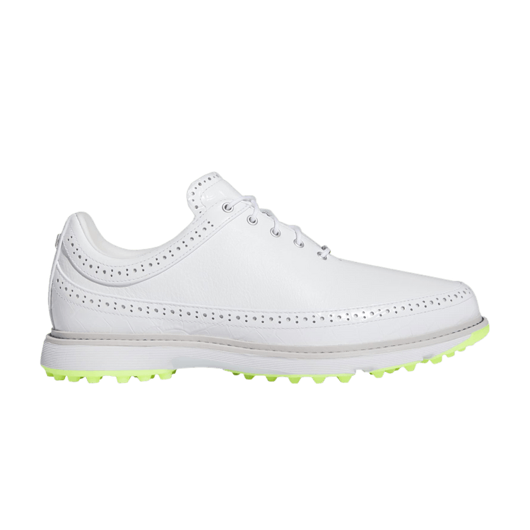 adidas MC80 Spikeless Golf 'White' — Cloud White/Matte Silver/Lucid Lemon