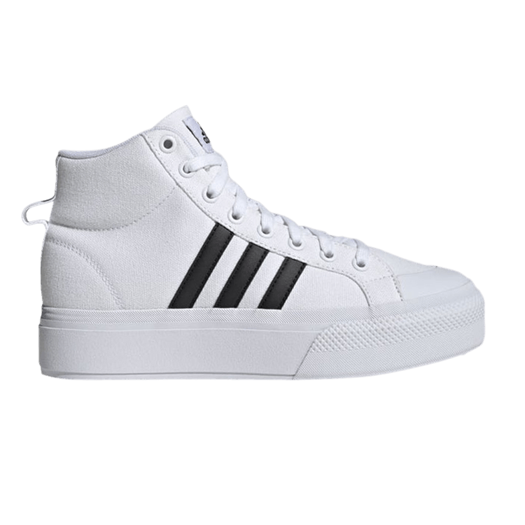 Adidas Wmns Bravada 2.0 Platform Mid 'White Black' — Cloud White/Core Black/Cloud White
