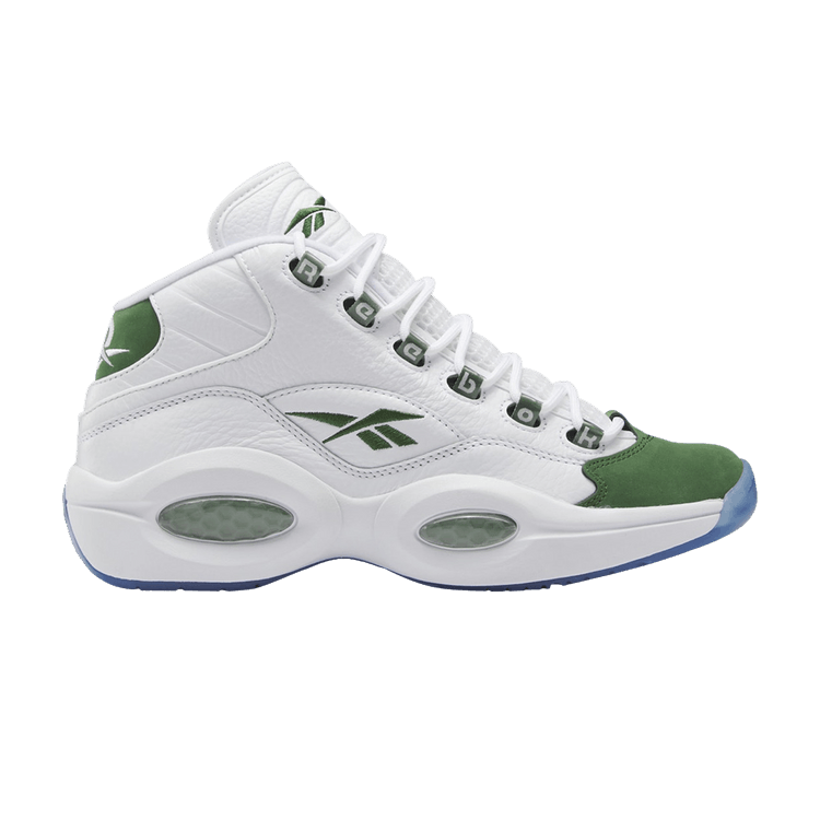 Reebok Question Mid 'NCAA Pack - Michigan State' 2023 — Cloud White/Pine Green/Cloud White