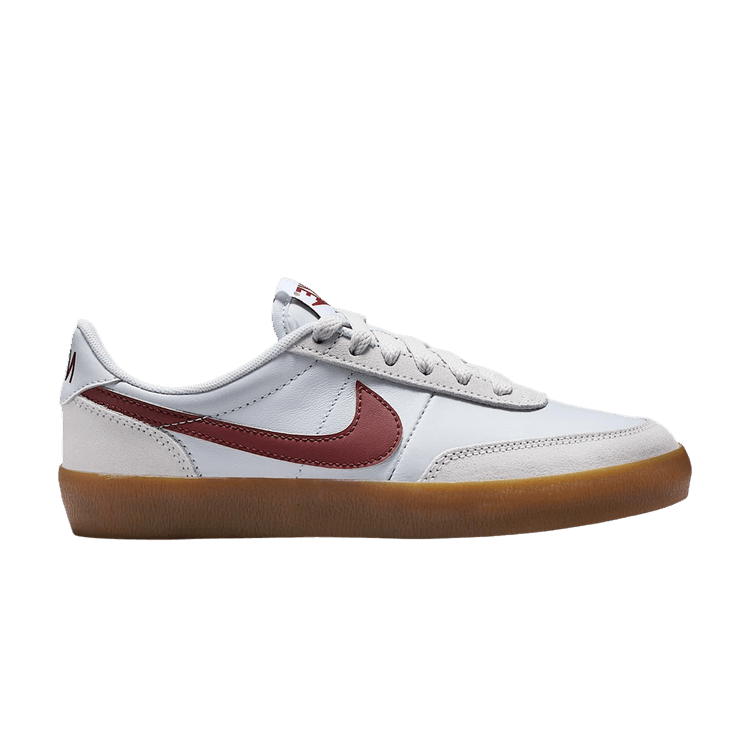 Nike Killshot 2 GS 'Pure Platinum Dark Team Red' — Pure Platinum/Gum Medium Brown/White/Dark Team Red