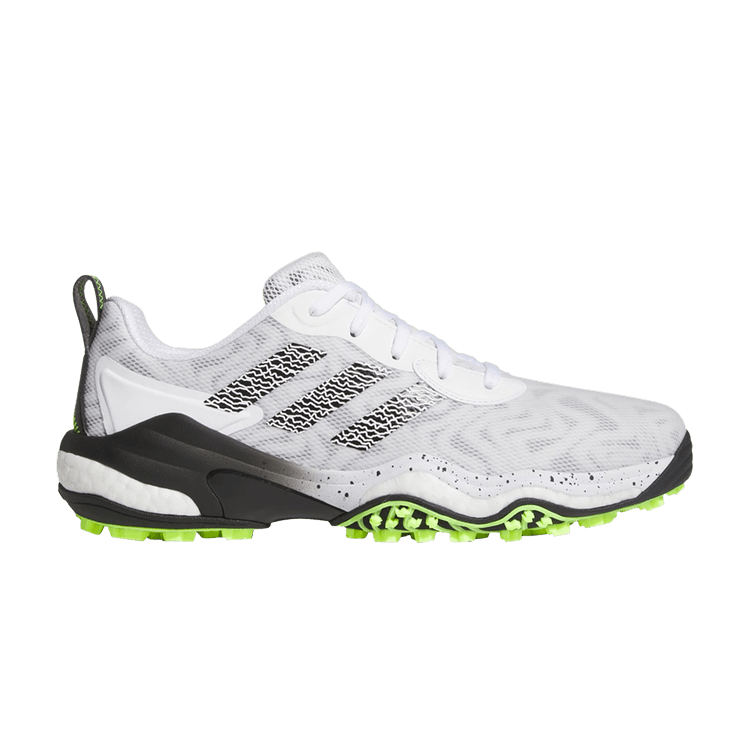 Adidas CodeChaos 25 Spikeless Golf 'White Black' — Cloud White/Core Black/Lucid Lemon