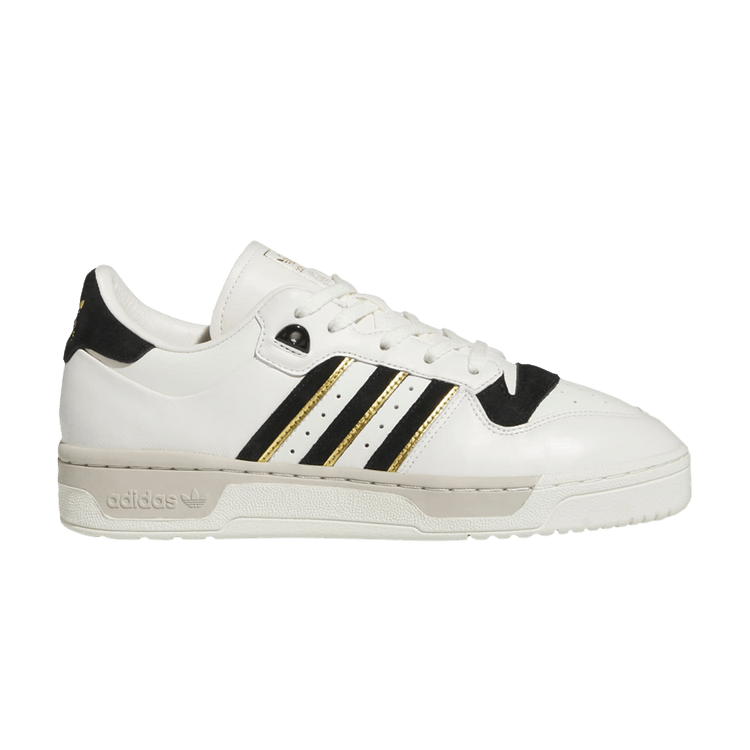 adidas Rivalry 86 Low 'White Black Gold' — Cloud White/Core Black/Ivory