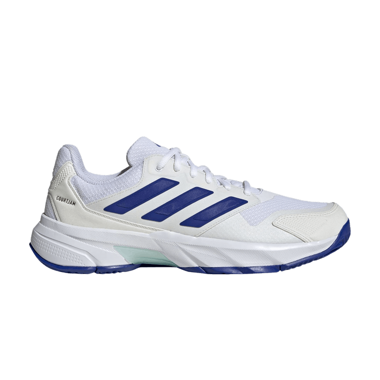 Adidas CourtJam Control 3 'White Lucid Blue' — Cloud White/Lucid Blue/Semi Flash Aqua