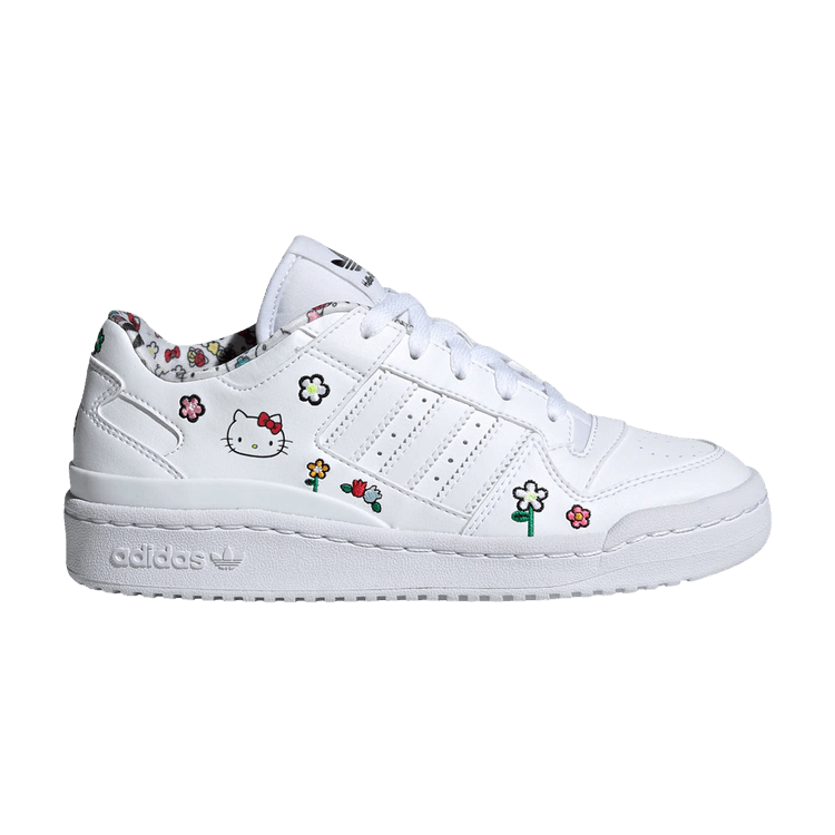 Hello Kitty x adidas Forum Low J 'Floral' — Cloud White/Cloud White/Core Black