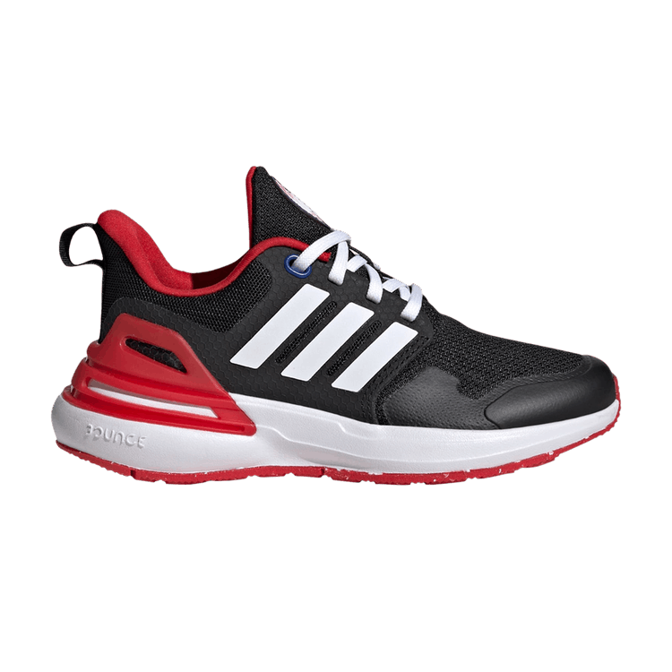 Marvel x adidas RapidaSport Bounce Big Kid 'Spider-Man' — Core Black/Cloud White/Better Scarlet