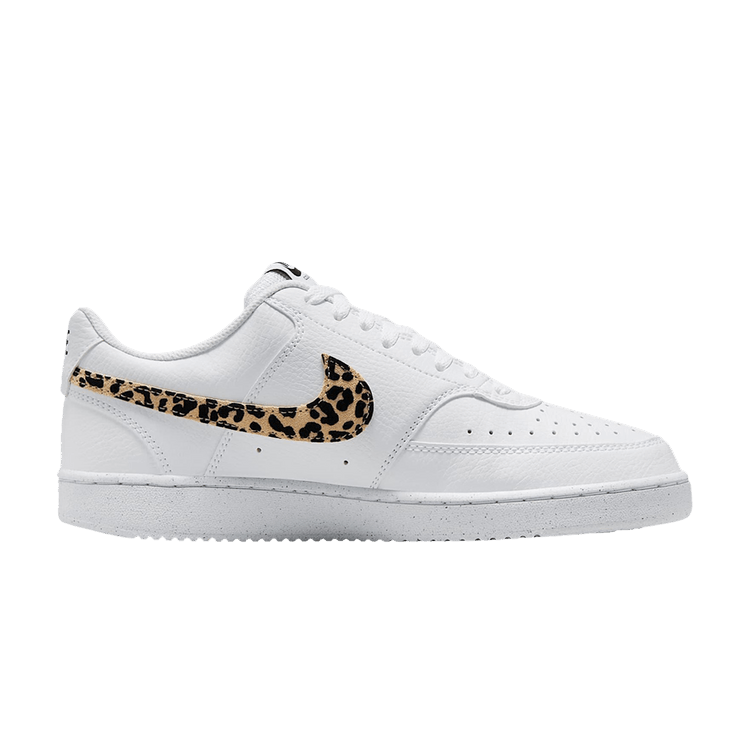 Nike WmnsCourt Vision Low SE 'White Leopard' — White/Black/Multi-Color