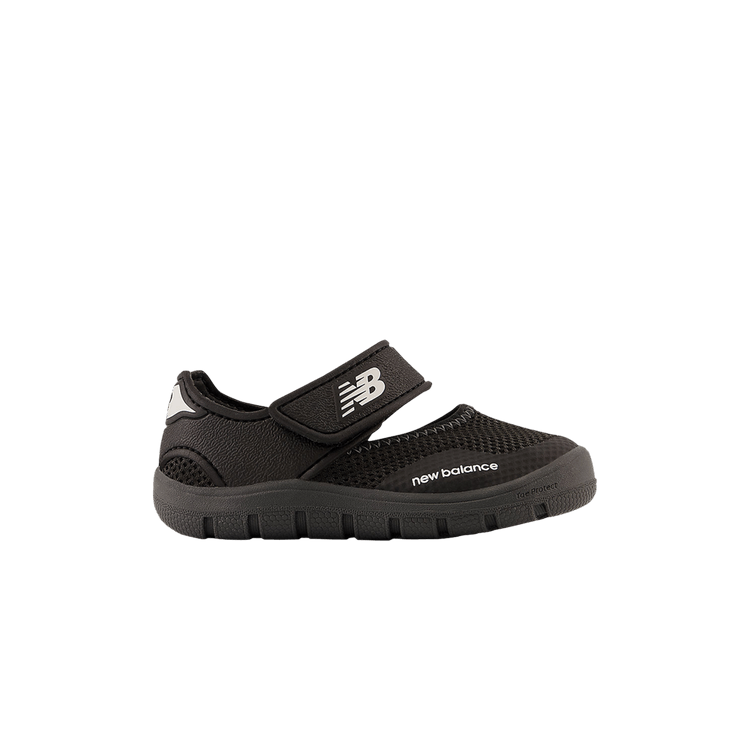 New Balance 208v2 Hook & Loop Sandal Toddler Wide 'Black White' — Black/White
