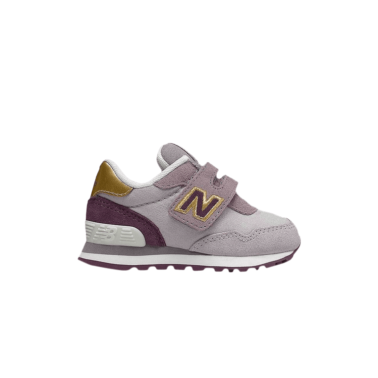 New Balance 515v1 Hook & Loop Wide Toddler 'Purple Metallic Gold' — Purple/Metallic Gold