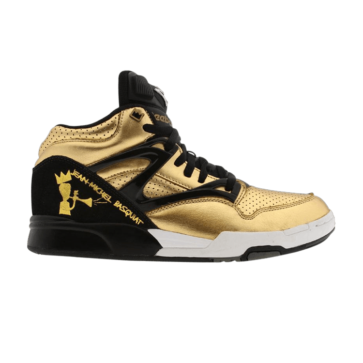 Reebok Pump Omni Lite 'Basquiat' Sample — brass/black/white/rivet grey
