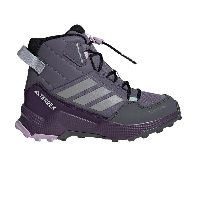 adidas Terrex AX4R Mid CLIMAWARM+ K 'Preloved Violet' — Preloved Violet/Matte Silver/Semi Flash Aqua