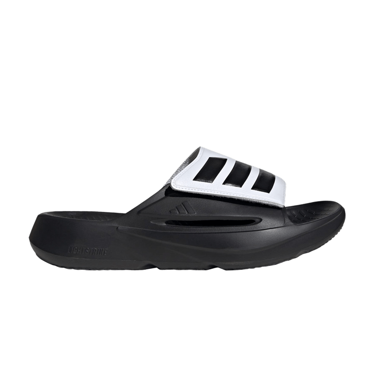 adidas Lightblaze Slide 'Black White' — Core Black/Core Black/Cloud White