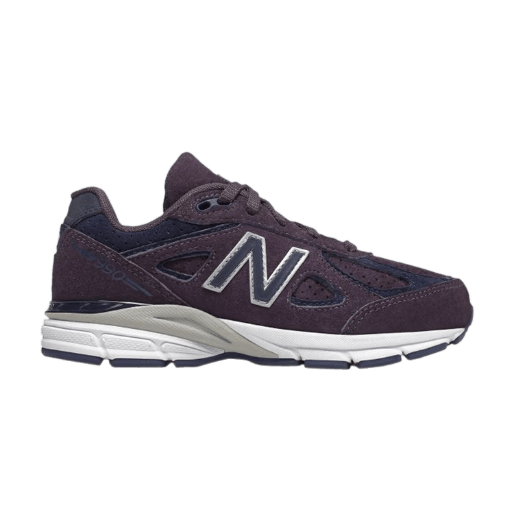 New Balance 990v4 Kid 'Elderberry' — Elderberry/White