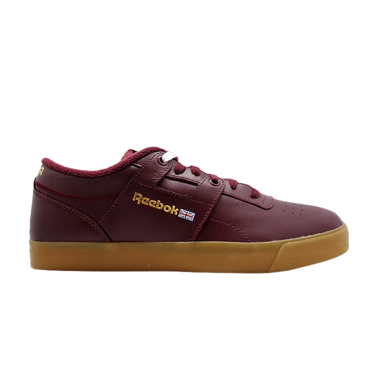 Palace x Reebok Workout Low Clean FVS — Burgundy/White