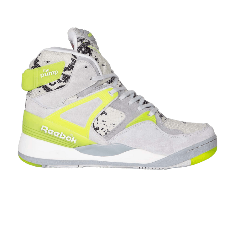 Kasina x Reebok The Pump Certified '25th Anniversary' — Baseball Grey/Snowy Grey/Black/Yellow