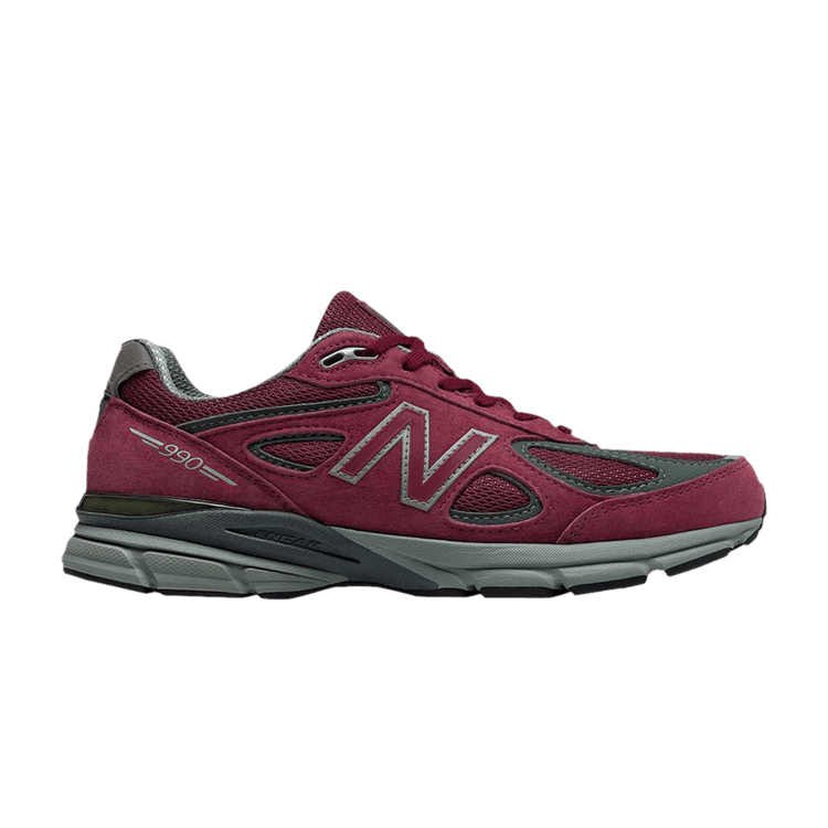 New Balance 990v4 Made In USA 'Burgundy' — Burgundy/Grey
