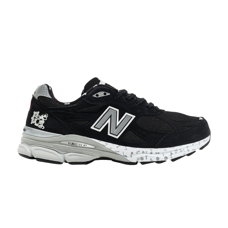 New Balance Disney x 990v3 Made in USA 'Mickey Steamboat' — Black/Grey