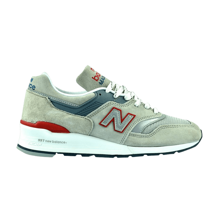 New Balance 997 Made In USA 'Grey' — Light Grey/Blue/Red