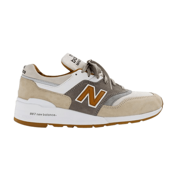 New Balance J Crew x 997 'Cortado' — Espresso/Light Grey-White