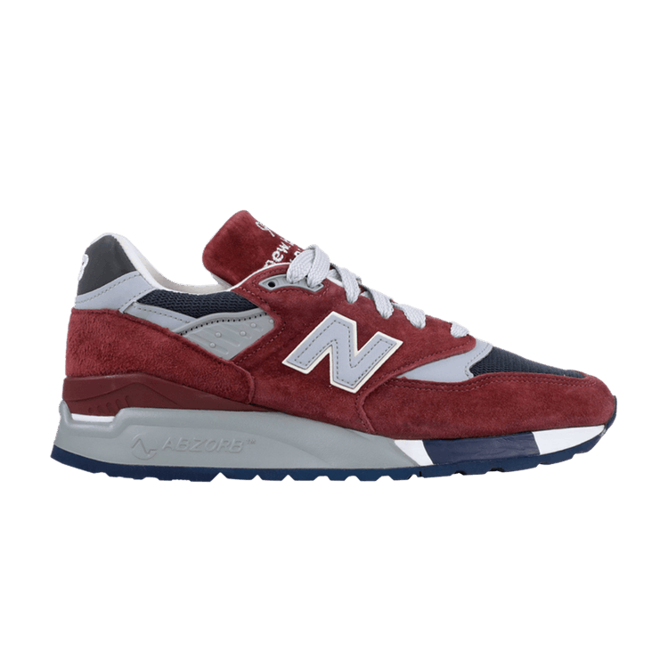 New Balance J. Crew x 998 Made in USA 'Port' — Burgundy/Blue/Grey/White