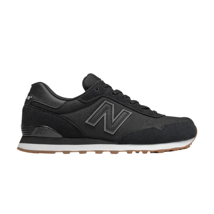 New Balance 515 'Black Gum' — Black/White