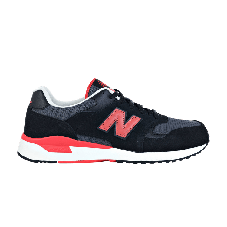 New Balance 570 'Black' — Black/Toro Red