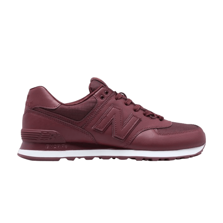 New Balance 574 'Burgundy Flight Jacket' — Burgundy/White
