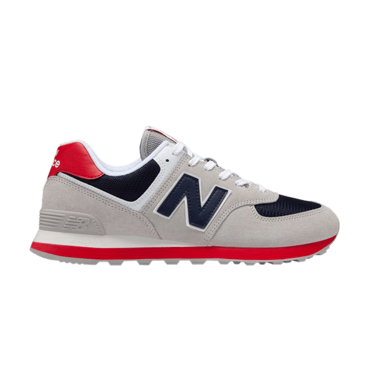 New Balance 574 Classic 'Grey Red' — Grey/Navy/Red